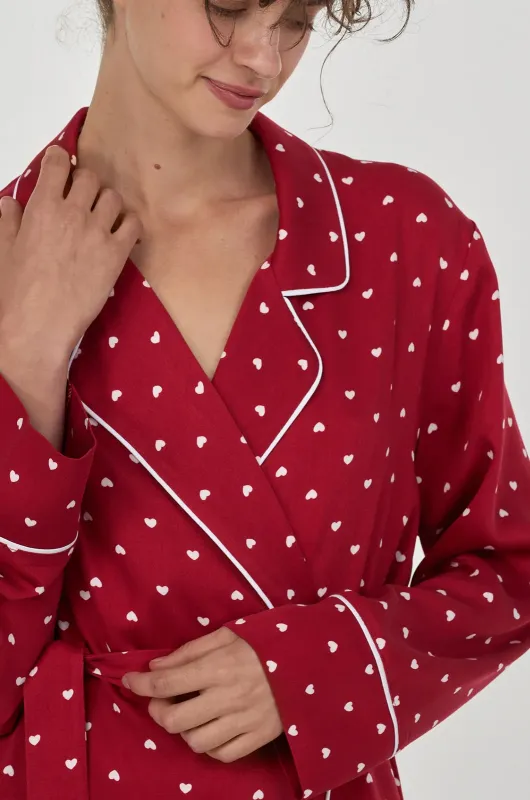 Халат жіночий RED LOVE червоний